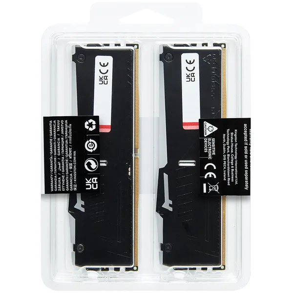 Kingston FURY Beast RGB 32GB (2 x 16GB) DDR5 4800 MHz, CL38 - memory, Black (PnP)