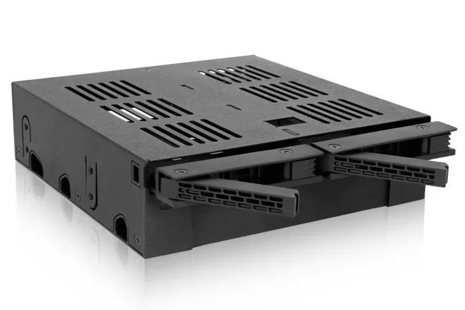 2x 2.5&quot; SATA/SAS + 1x 3.5&quot; in 1x 5.25&quot; bay mobile rack screwless trays