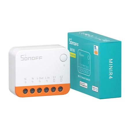 SONOFF MINIR4 Extreme 4-Pack - Smart Wi-Fi-str&ouml;mbrytare, Vit