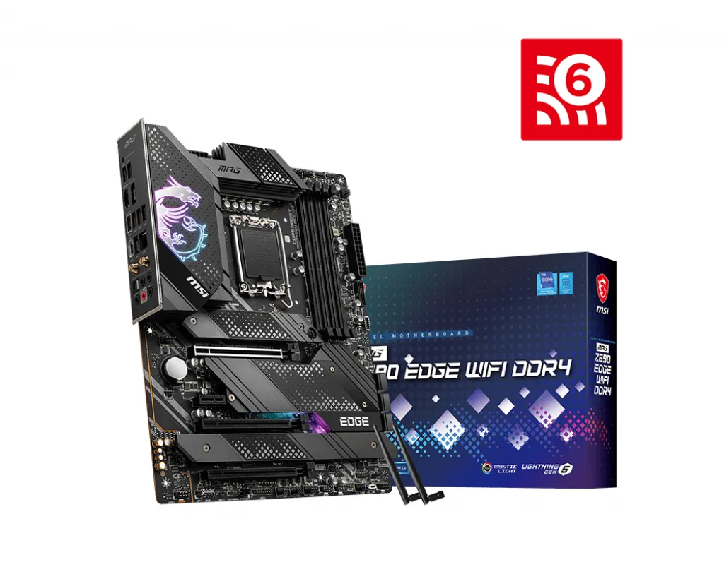 MSI MPG Z690 EDGE WIFI DDR4 LGA1700 ATX Motherboard