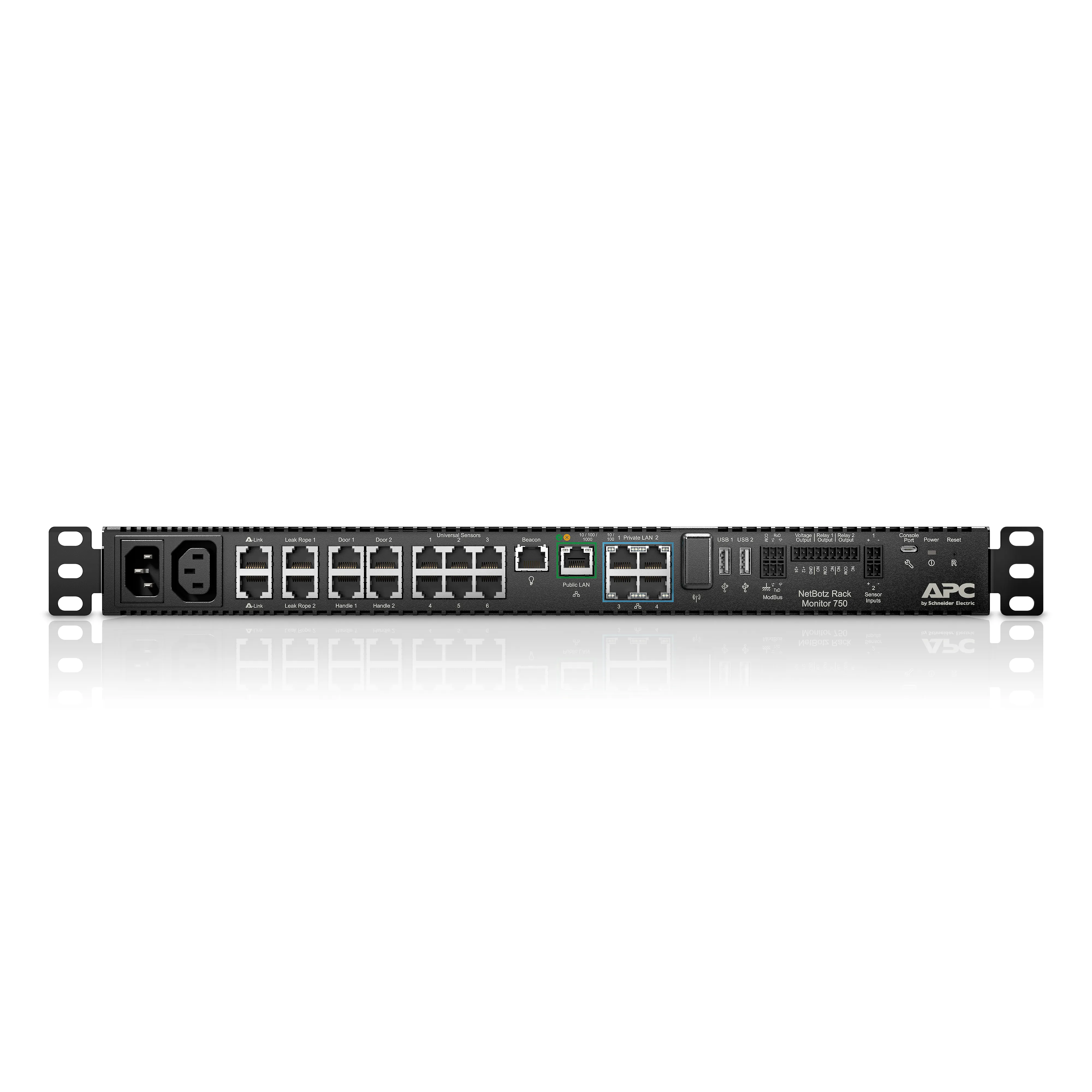 APC NetBotz Rack Monitor 750 Monitor with USB hub