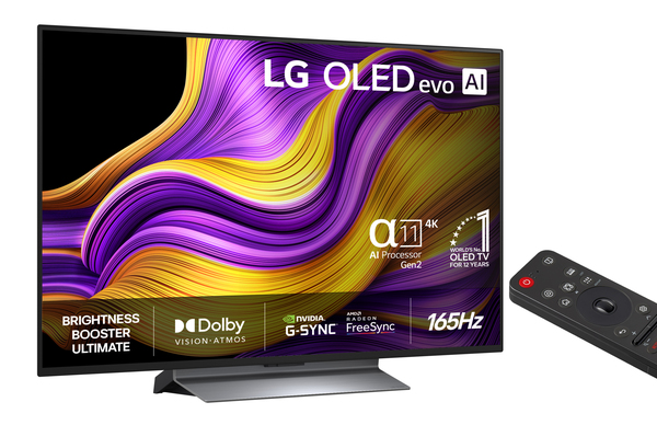 LG G5 G56LS 65" 4K OLED evo webOS TV, 165 Hz, Dolby Vision, HDR10, HLG