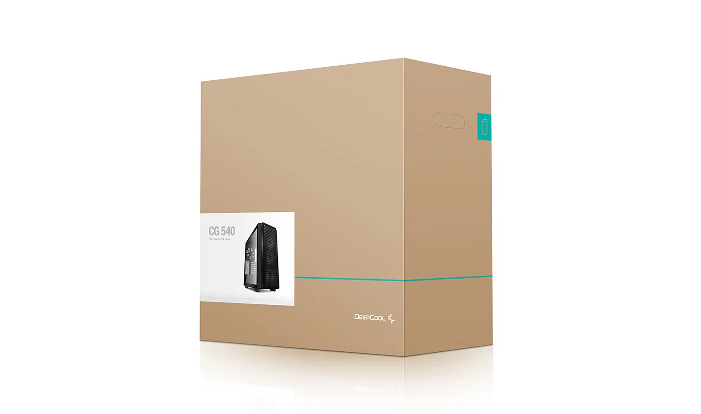 DeepCool CG540 -miditornikotelo ikkunalla RGB-valaistuksella, musta