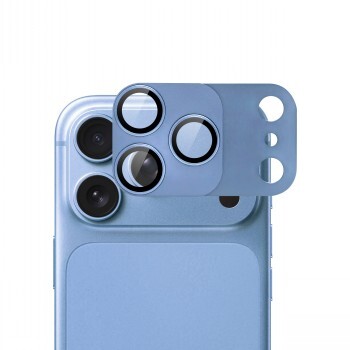 Screenor Vizor+ Magnetic, iPhone 18 Pro Max / 17 Pro Max -kameran linssinsuoja, sininen