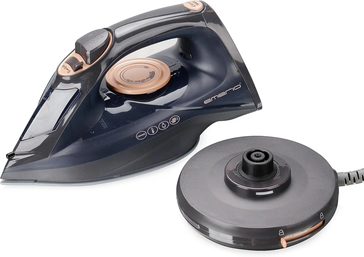 Emerio SI-123563.1 -silitysrauta, johdoton
