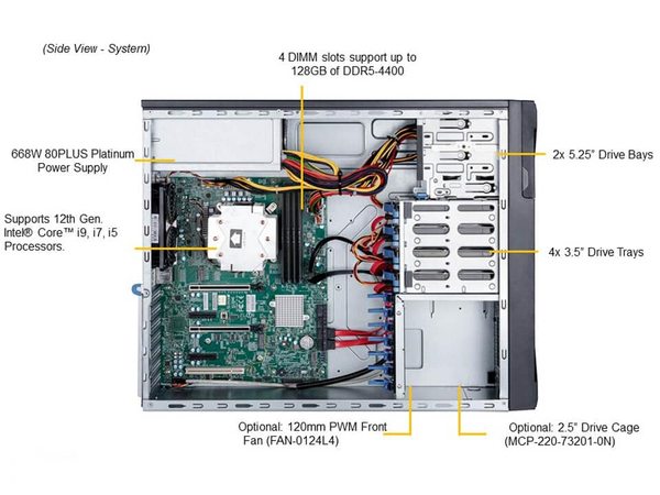 SuperWorkstation X13SAE CSE-735D4-668B
