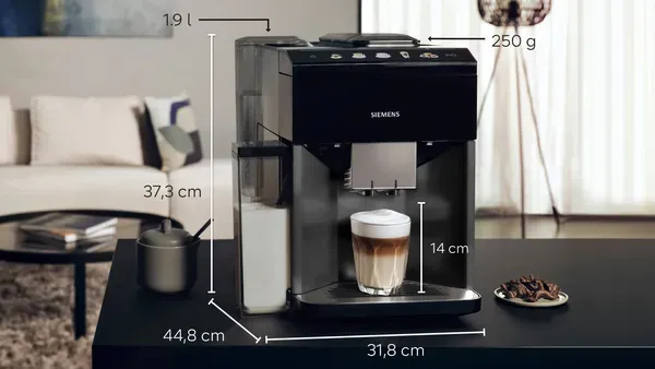 Siemens EQ.500 Integral TQ515D09 -espressokone, 1,9 l, Piano black