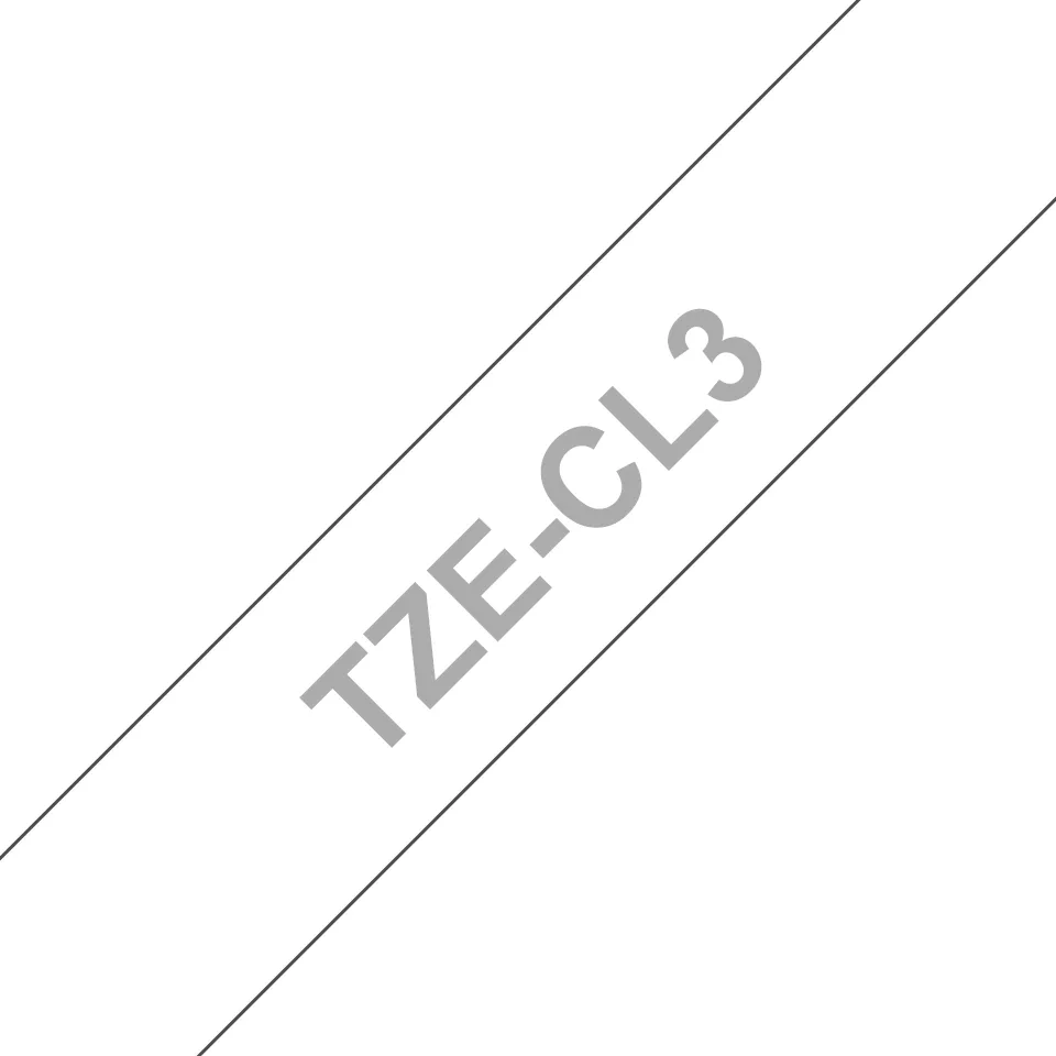 Brother TZeCL3 - Rulla (1,2 cm) 1 arkki (arkit) puhdistusteippi malleihin P-Touch GL-H105, PT-3600, D210, D400, D450, D600, D800, E500, E550, H110, P750, P900,