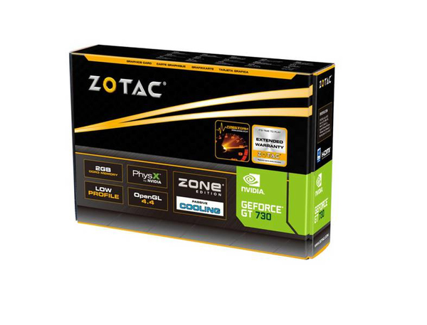 ZOTAC GeForce GT 730 2GB -n&auml;yt&ouml;nohjain