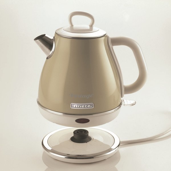 Ariete Vintage - electric kettle, Beige, 1L