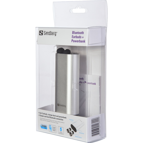 Sandberg Bluetooth Earbuds + Powerbank