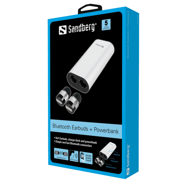 Sandberg Bluetooth Earbuds + Powerbank