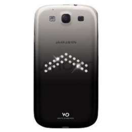 WHITE-DIAMONDS Arrow Black Cover to Samsung S3