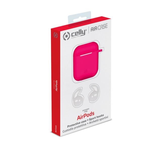 Celly AirPods Case - fodral, Fuxia