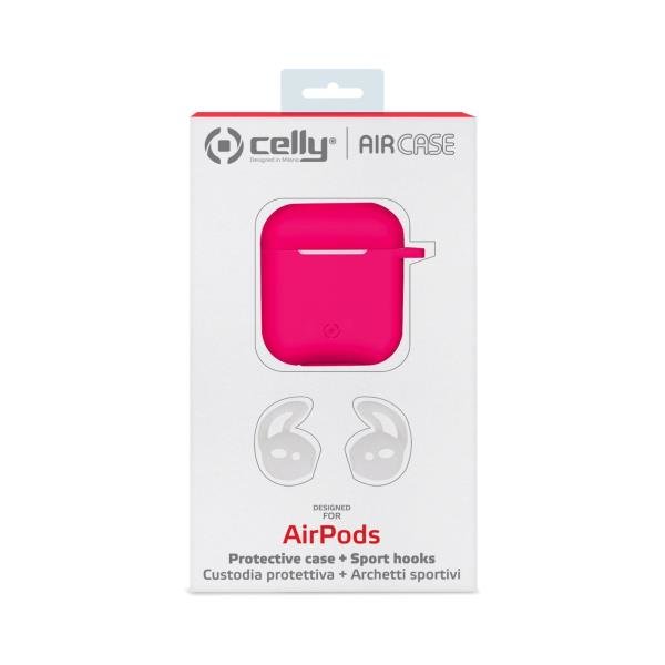 Celly AirPods Case - fodral, Fuxia