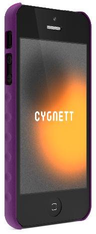 Cygnett AeroGrip Feel PC Case for iPhone 5 + Screen Protector - Purple