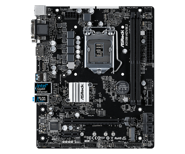 ASROCK H310M-HDV/M.2, mATX moderkort