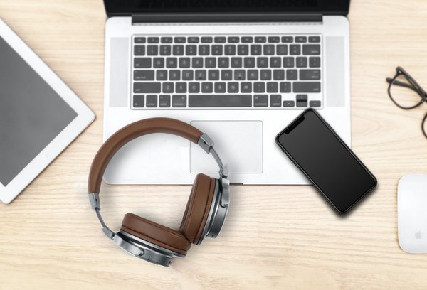 Muse M-278 BT - bluetooth headphones, brown