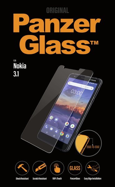 PanzerGlass Nokia 3.1 (Clear) - Screen Glass