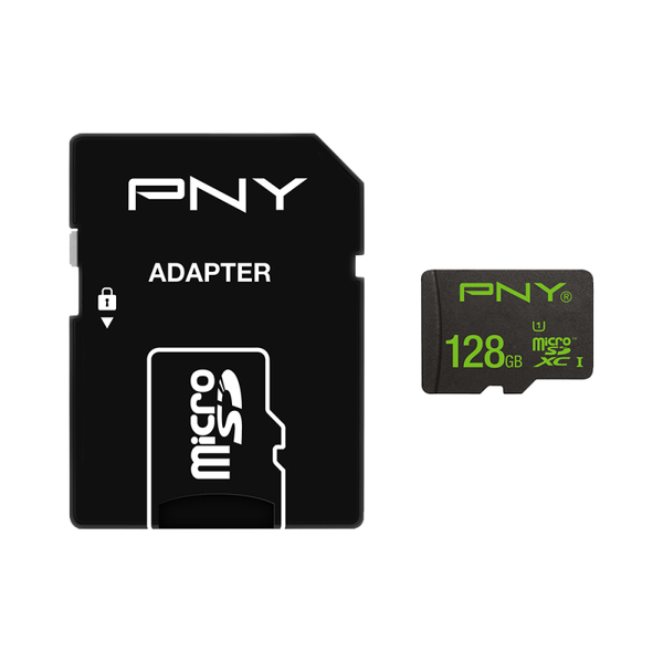 PNY High Performance 128 GB MicroSDXC - minneskort + SD adapter