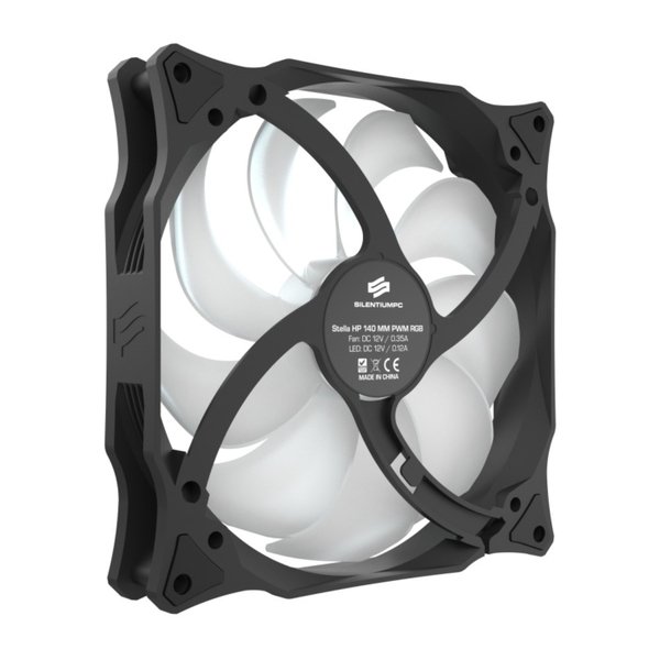 SilentiumPC Stella HP, RGB, PWM, 140mm - case fan, black