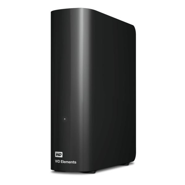 Western Digital WD Elements USB-C 2 Tt ulkoinen HDD, grafiitinmusta