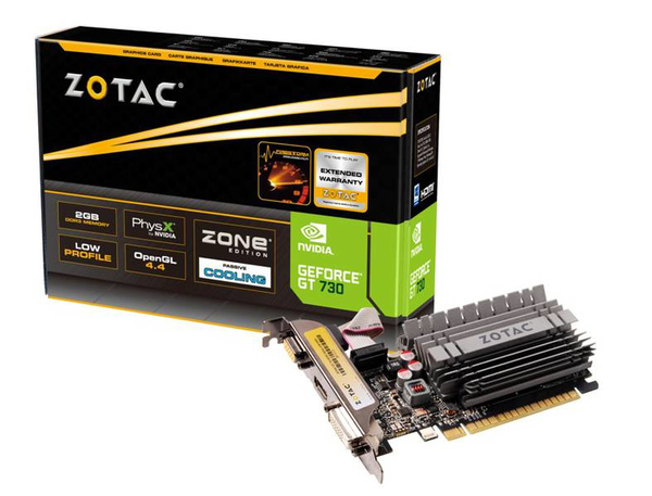 ZOTAC GeForce GT 730 2GB - grafikkort