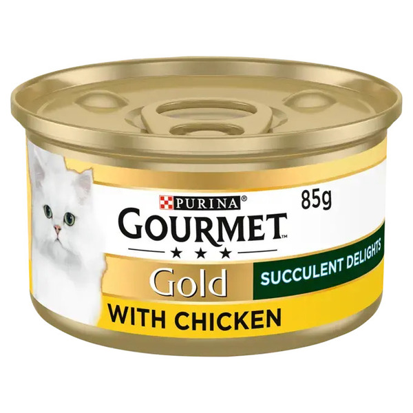 Purina Gourmet Gold Succulent Delights Chicken, Wet food for cats, Adult, 85g
