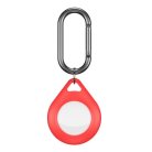 KeyBudz Secure Dock, AirTag - carabiner, Red (2pcs)
