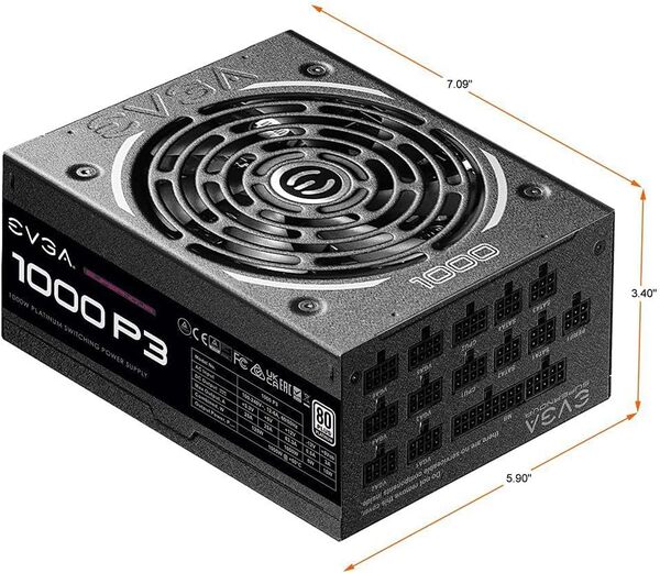 EVGA 1000W SuperNOVA 1000 P3 Fully Modular (80+Platinum) -virtal&auml;hde