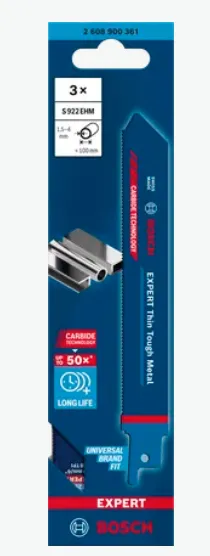 Bosch Expert Thin Tough Metal S 922 EHM Savklinge Vekselsav