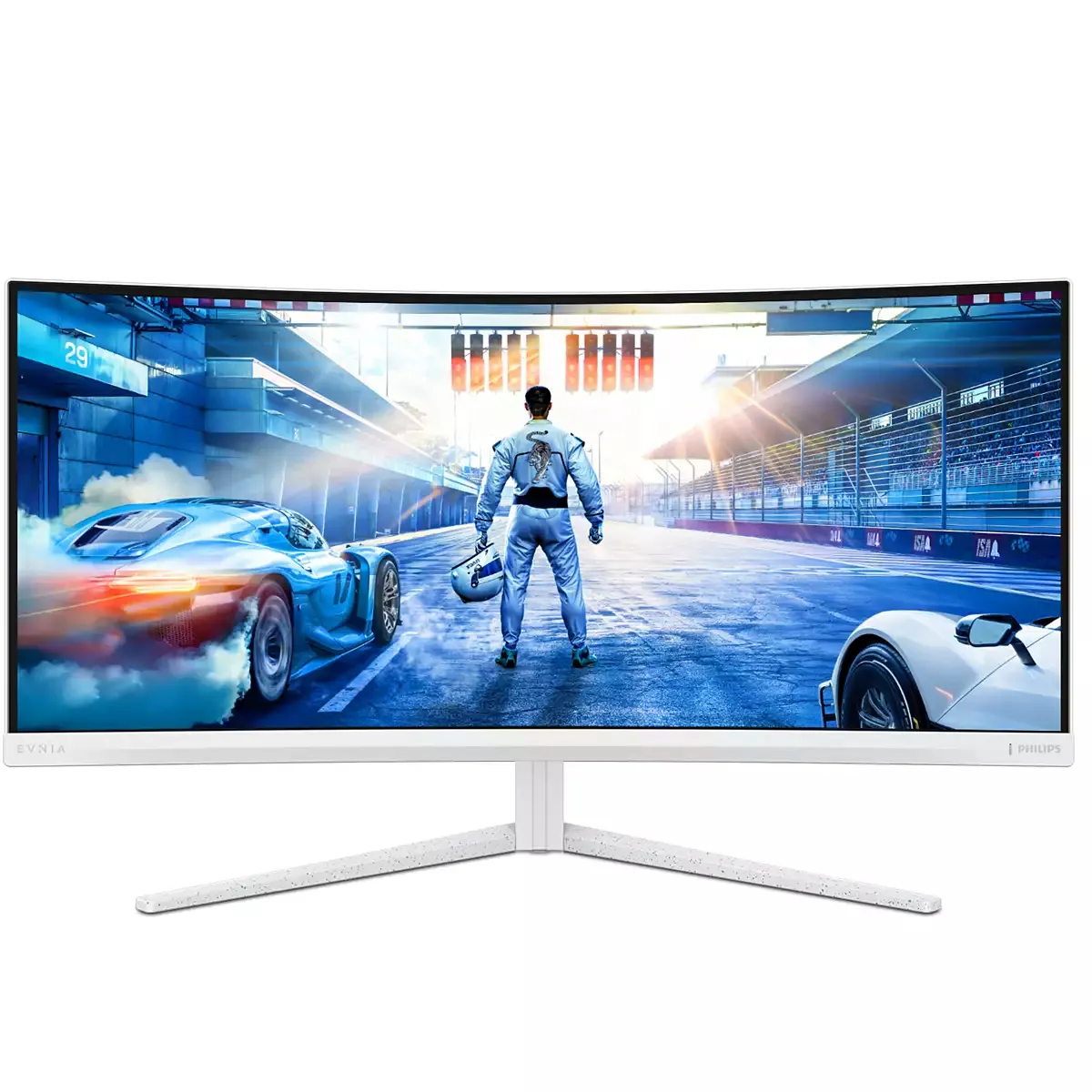 PHILIPS 34M2C5601QA 34" UW-QHD, Fast VA -kaareva pelin&auml;ytt&ouml;, USB-C hub, 200 Hz