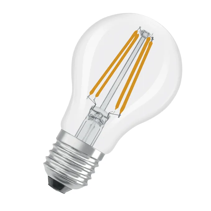 OSRAM LED Filament Globe Bulb, A60, Transparent, Warm White, E27, 5.9 W, 806 lm, 2700 K