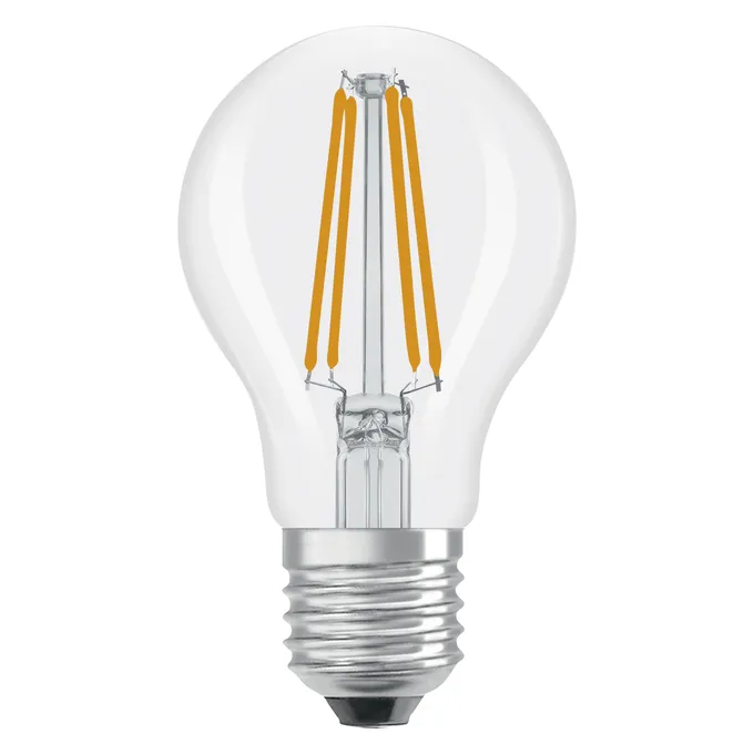 OSRAM LED Filament Globe Bulb, A60, Transparent, Warm White, E27, 5.9 W, 806 lm, 2700 K