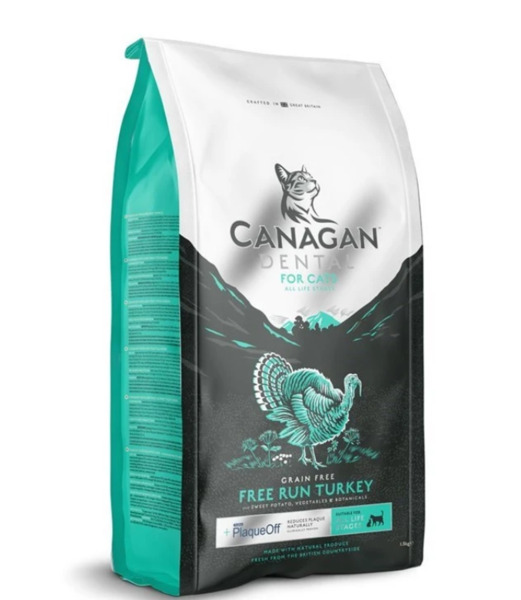 Canagan Dental Turkey, Dry food for cats, At any age, 1.5kg