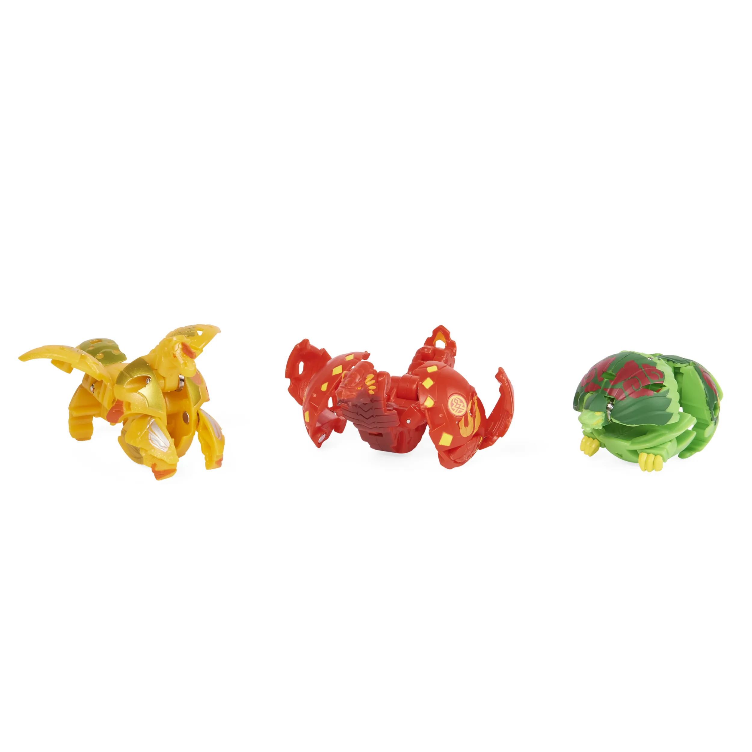 Spin Master Bakugan Evolutions Starter Pack of 3 Bakugan Skill Game (Ultra Pyrus Serpillious, Basic Ventus Hydorous, Basic Aurelus Pegatrix)