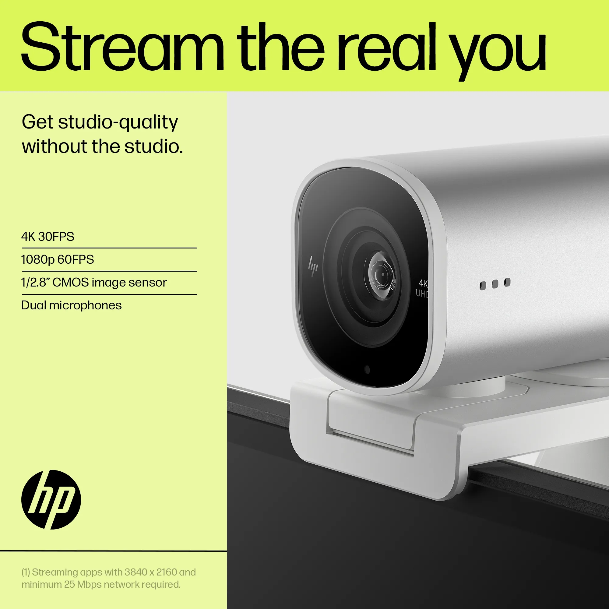 HP 960 4K Streaming Webcam