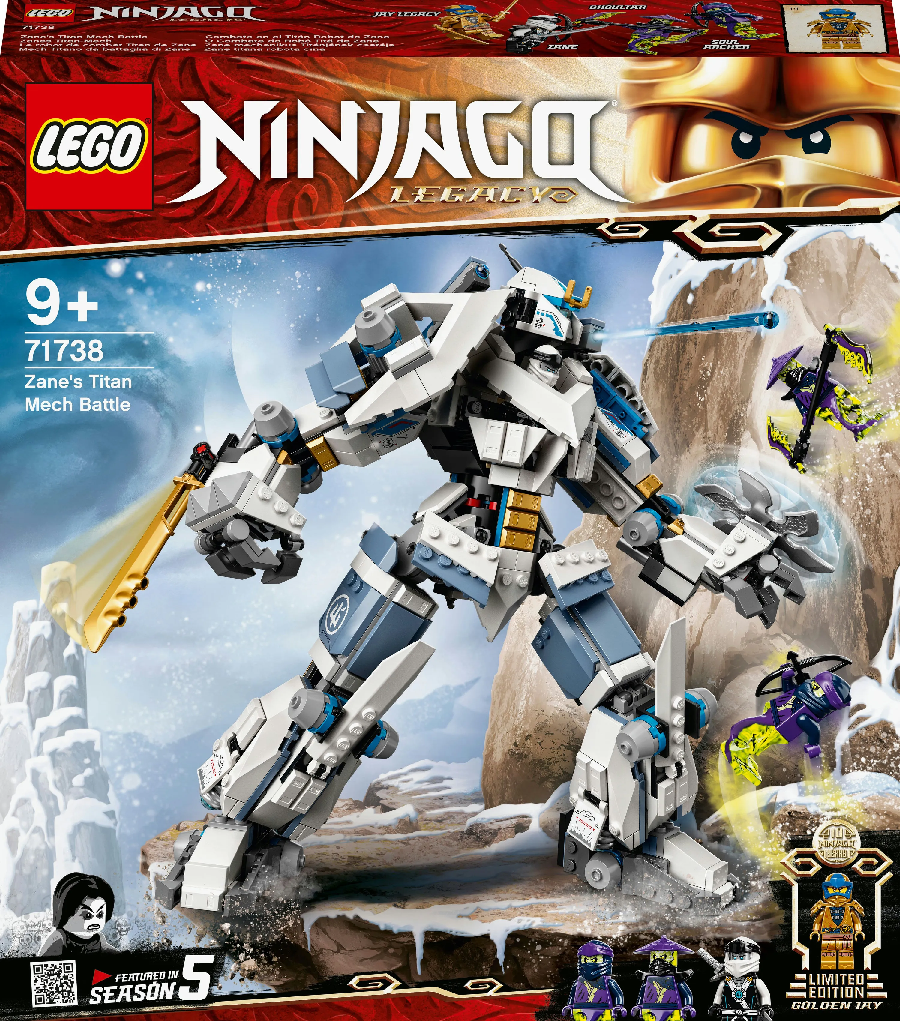 Lego Ninjago Zane's Titan Mech Battle 71738