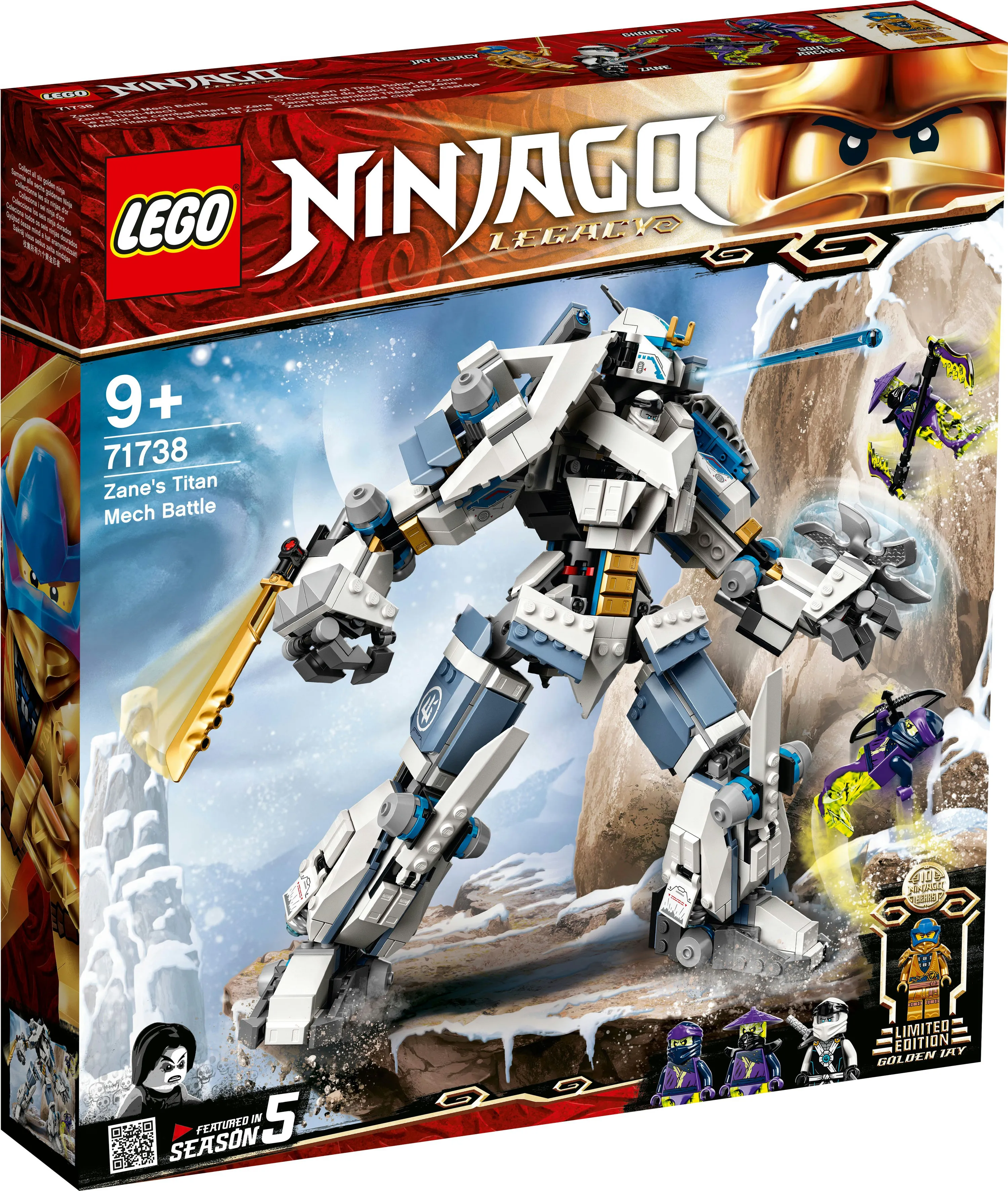 Lego Ninjago Zane's Titan Mech Battle 71738