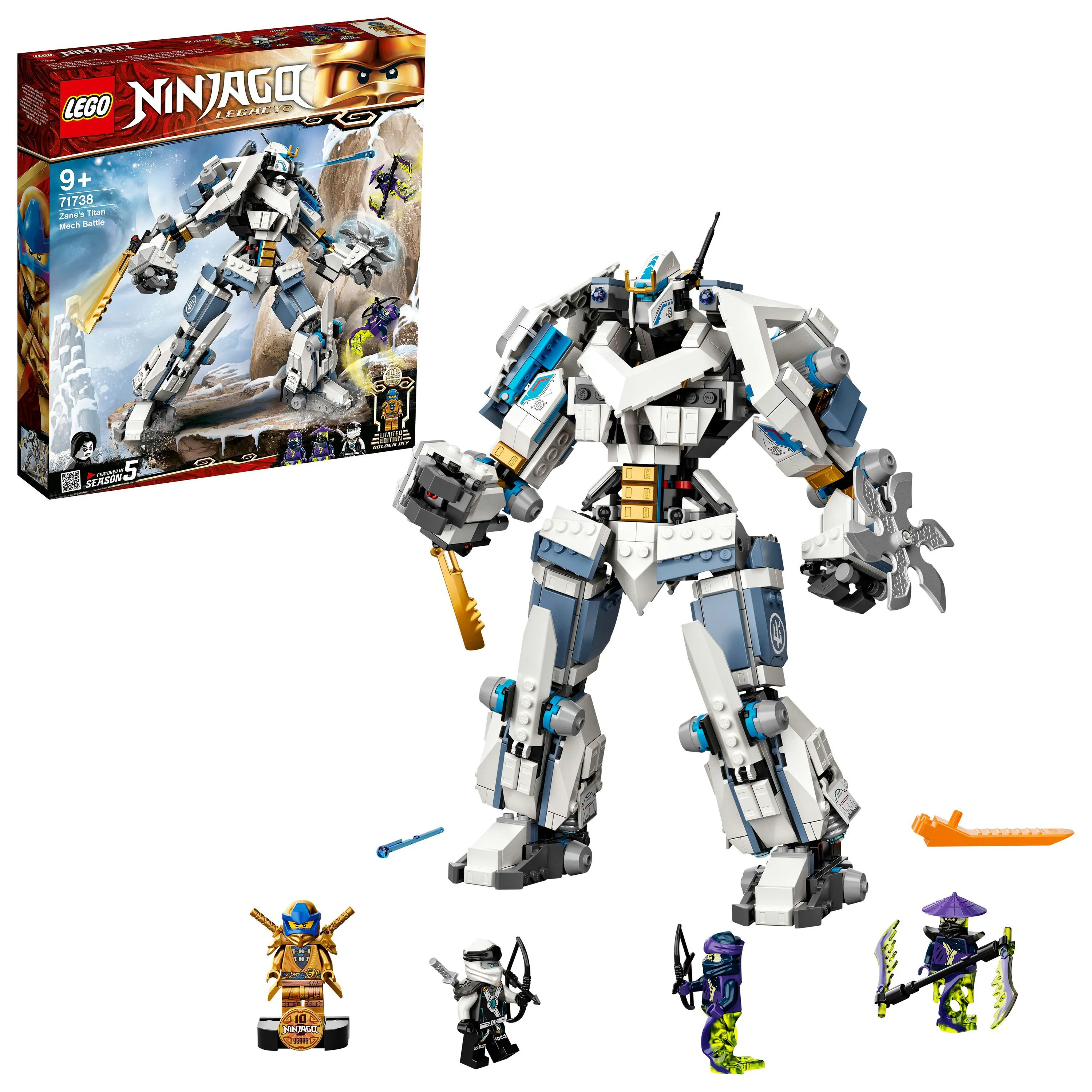 Lego Ninjago Zane's Titan Mech Battle 71738