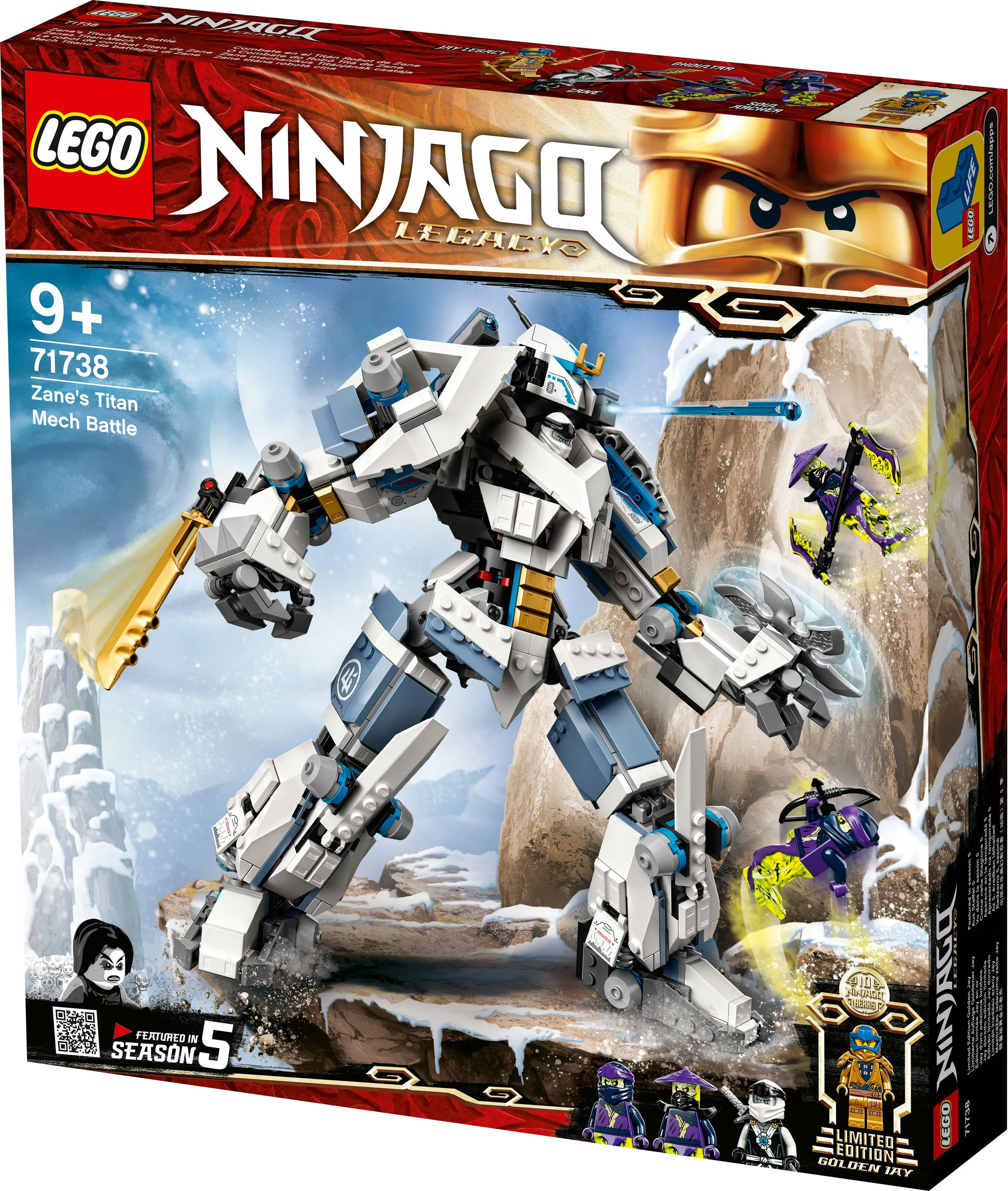 Lego Ninjago Zane's Titan Mech Battle 71738