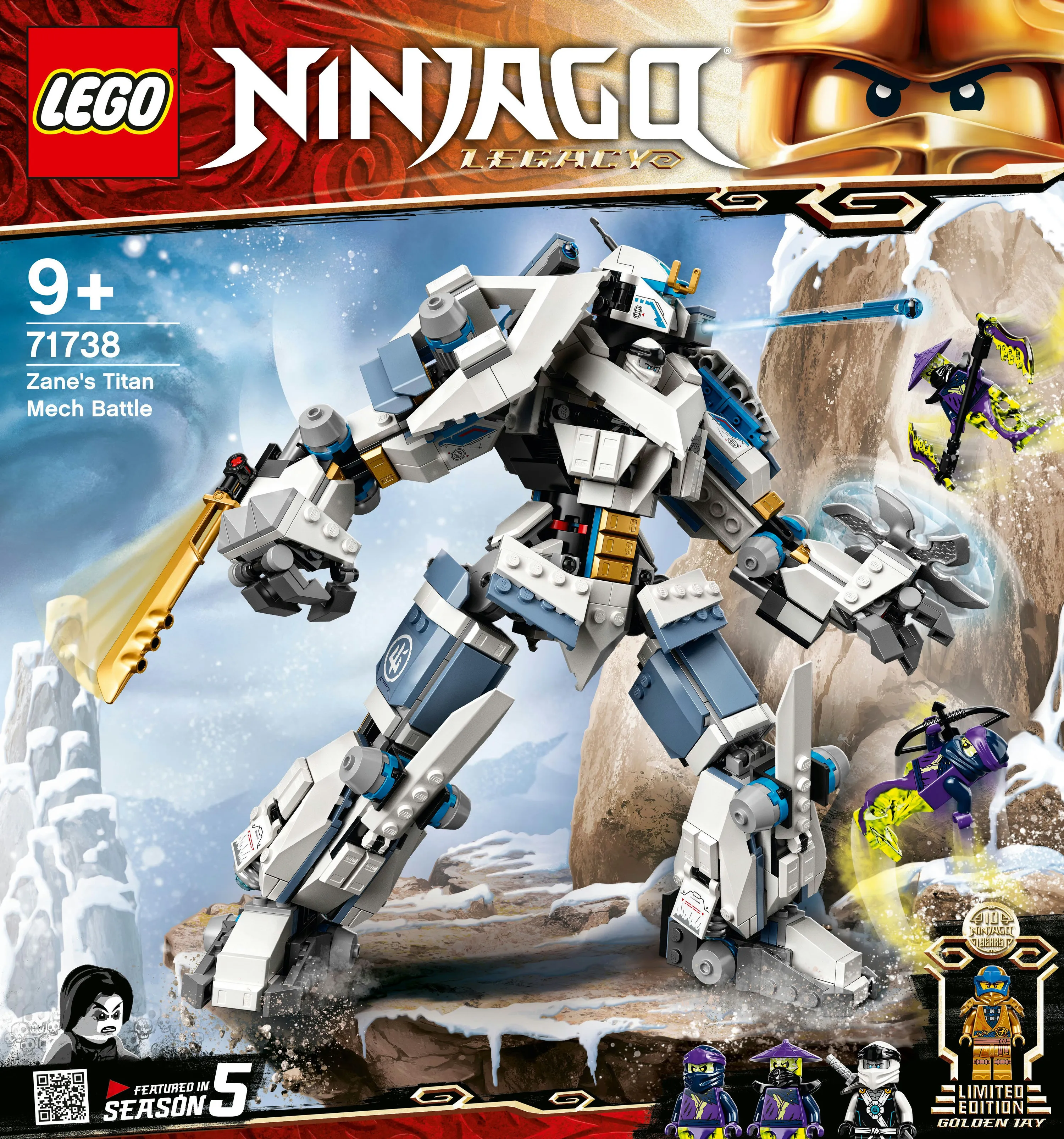 Lego Ninjago Zane's Titan Mech Battle 71738