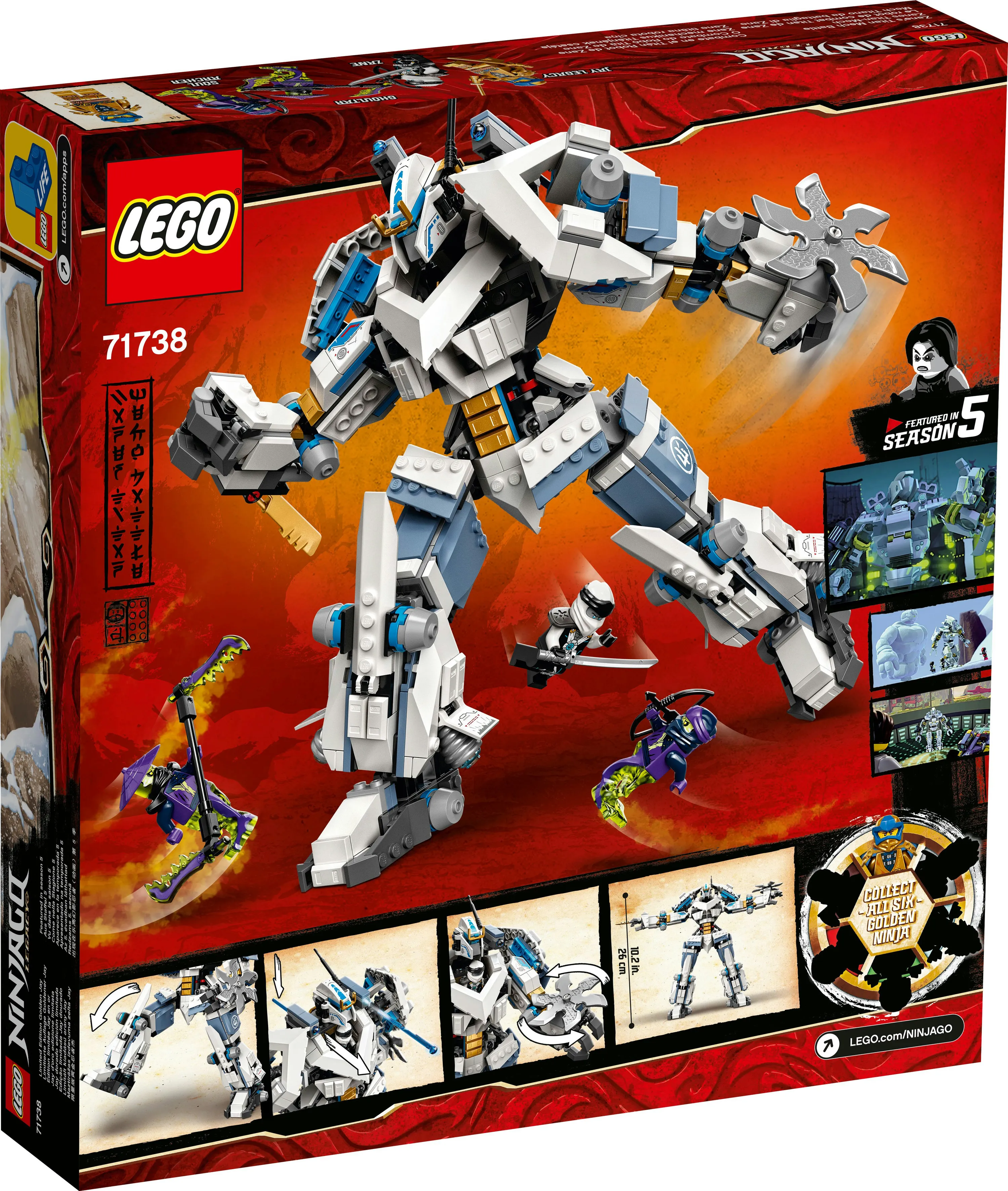 Lego Ninjago Zane's Titan Mech Battle 71738