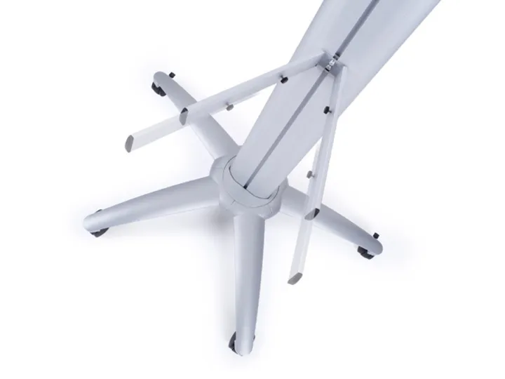 M Public Display Stand Frontshelf Silver