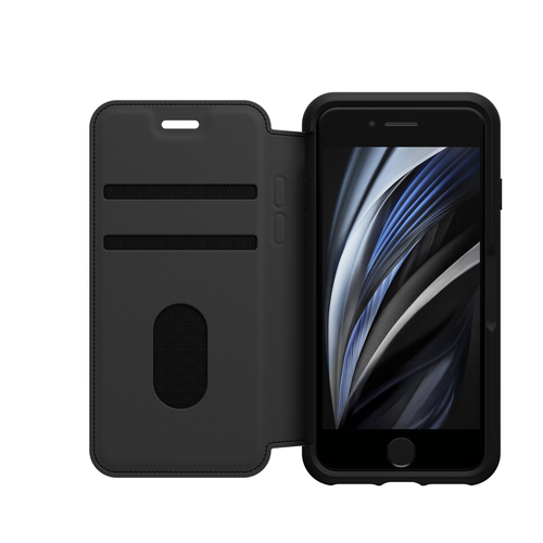 OtterBox Strada, iPhone 7/8/SE - Wallet Case, Black