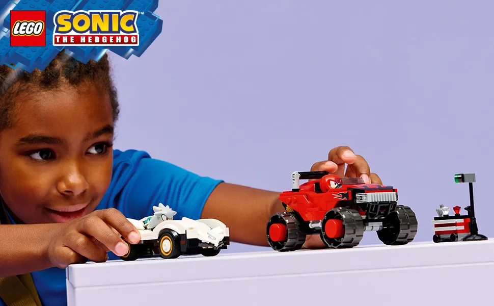 LEGO Sonic the Hedgehog Silverin auto vastaan Knucklesin monsteriauto 77118