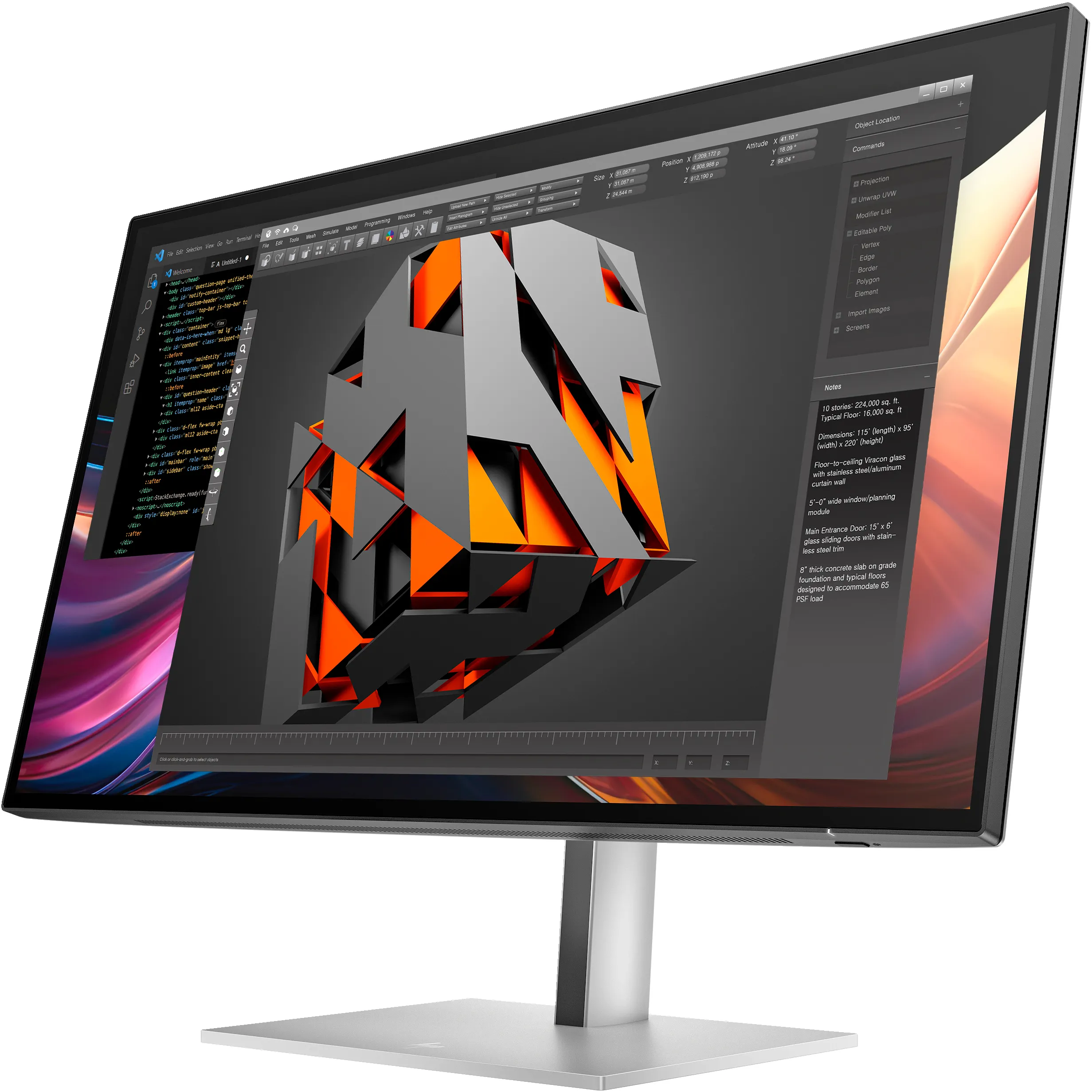 HP 727pq Series 7 Pro Monitor 27inch IPS QHD 2560x1440 120Hz 16:9 HDMI DP Black (EU)