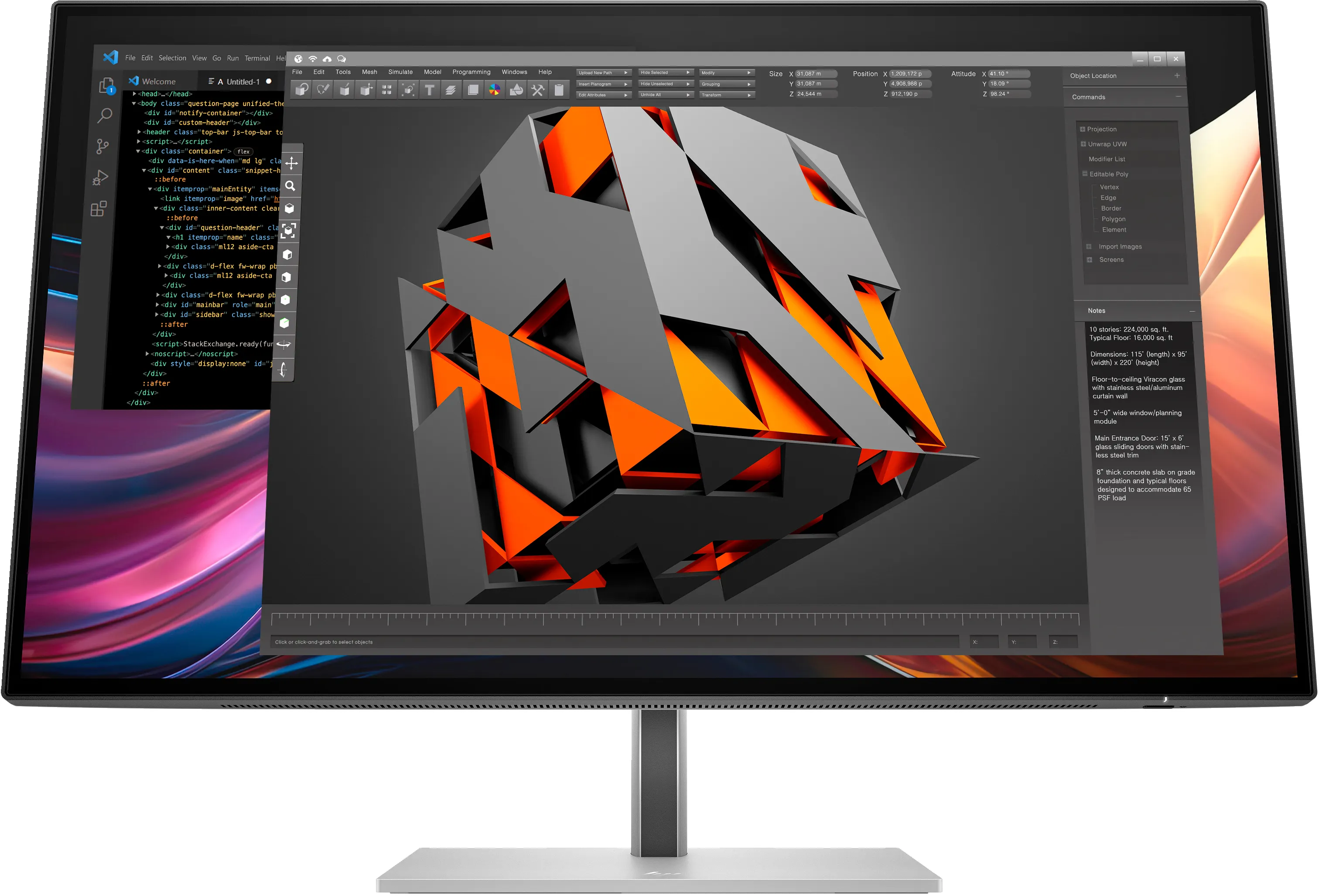 HP 727pq Series 7 Pro Monitor 27inch IPS QHD 2560x1440 120Hz 16:9 HDMI DP Black (EU)