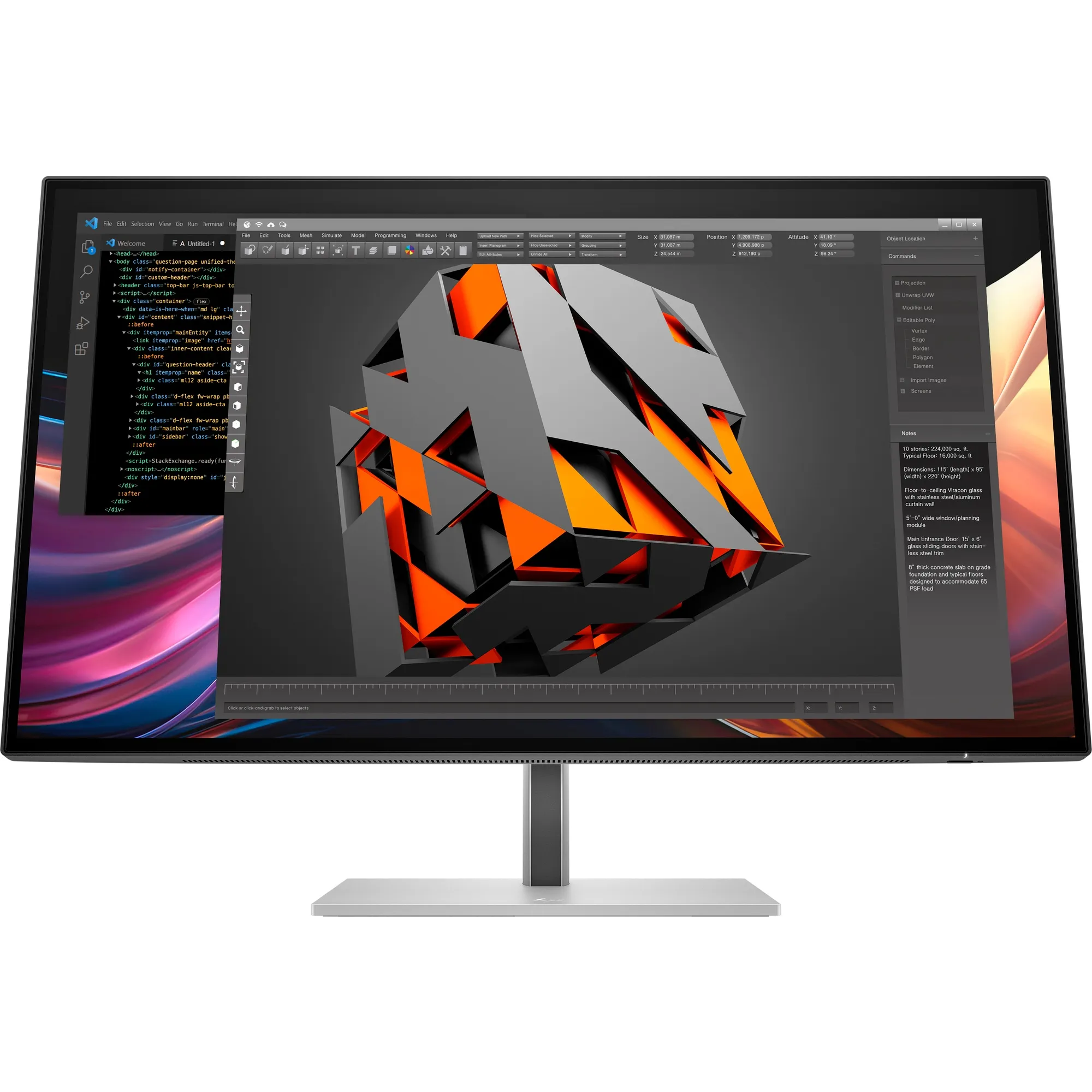 HP Series 7 Pro 727pq 27" QHD, IPS Monitor