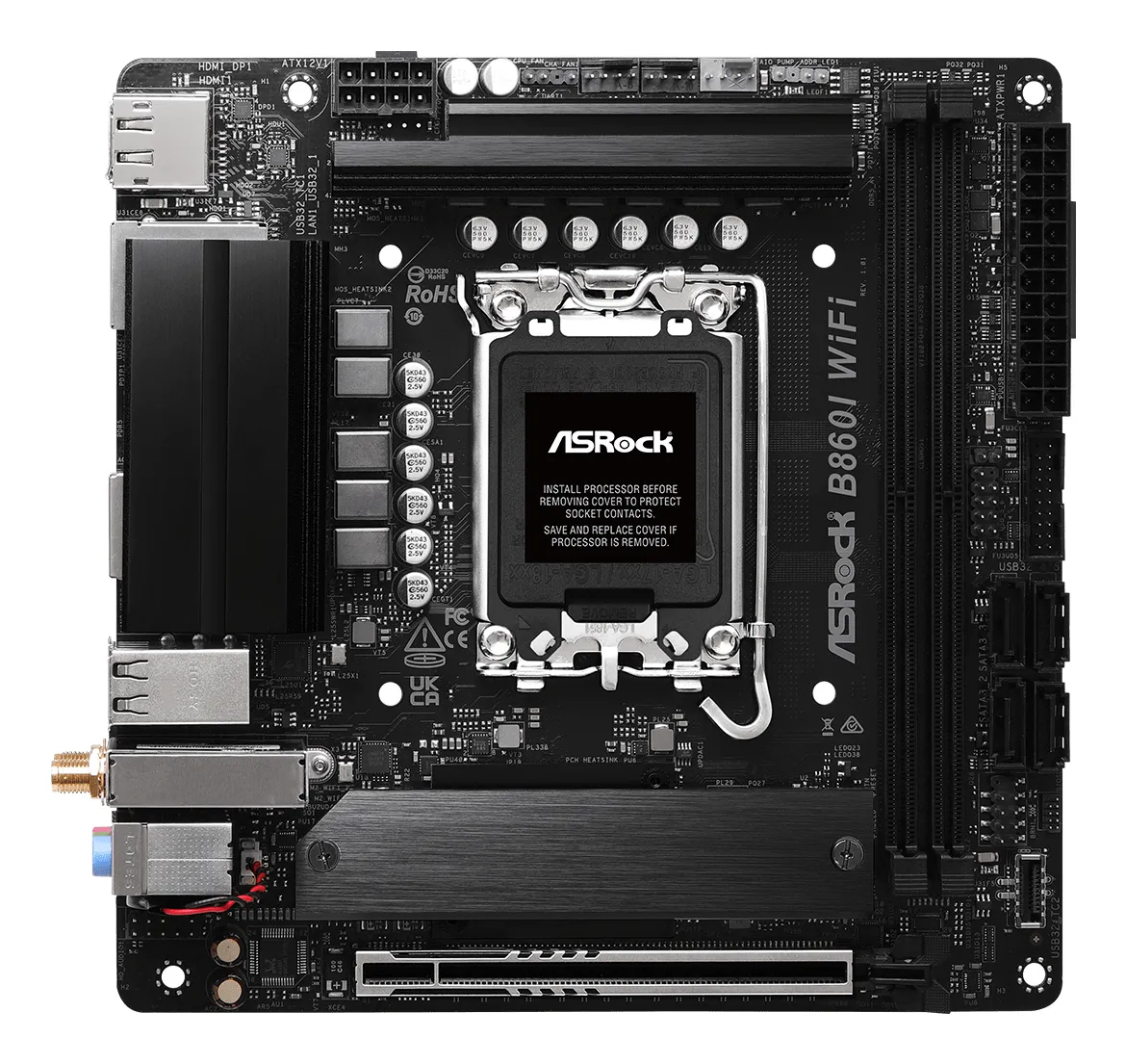 ASRock B860I WiFi 6E LGA 1851 Mini-ITX DDR5 - motherboard